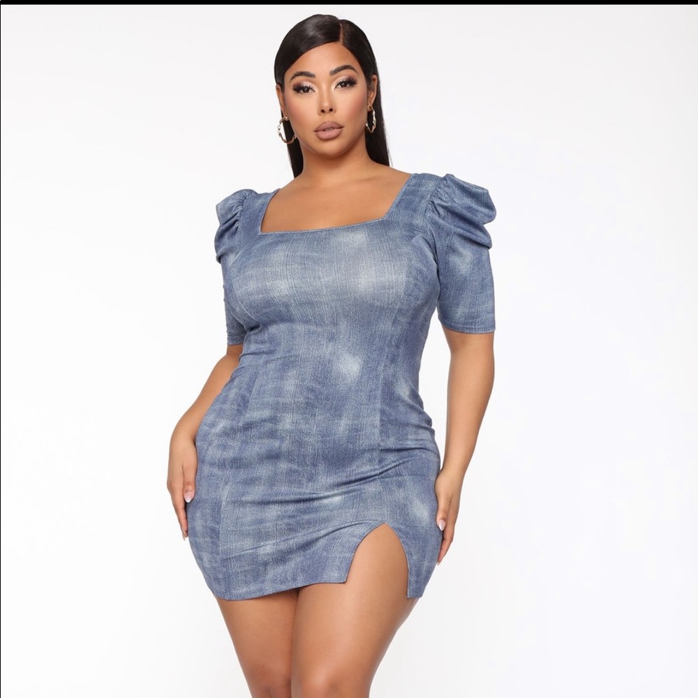 Jean color dress